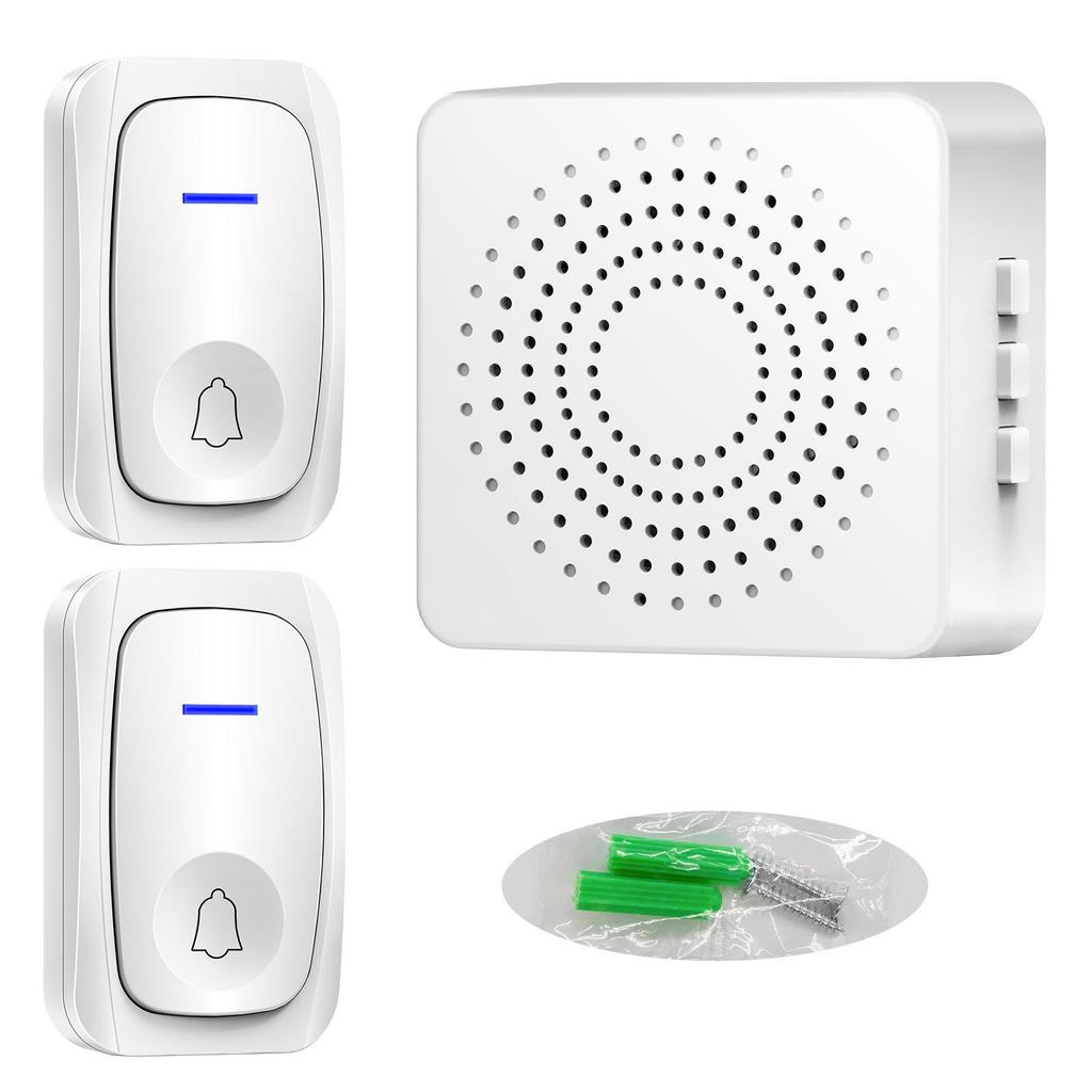 USB-Powered Smart Wireless Doorbell with 38 Adjustable Melodies and Remote Control
