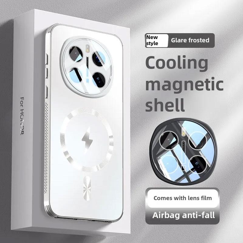 Для Magsafe Матовый матовый чехол Honor Magic 7 Pro Противоударный защитный чехол для объектива Магнитные чехлы для Honor Magic 6 Pro 7Pro