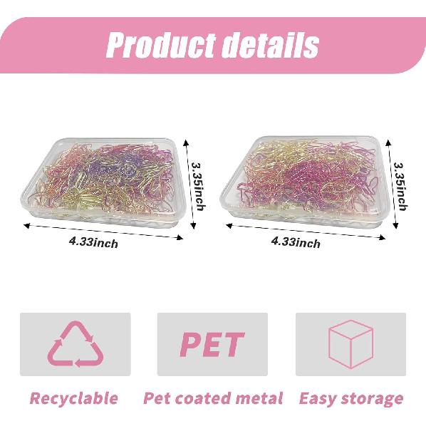 80 Pcs Cute Flower Paper Clips Set, Floral Paper Clips for Office Supplies Organization (Flower Shape 1)