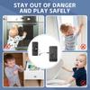 Rechargeable Fingerprint Lock Child Safety Lock Cabinet Fridge Drawer Door Lock Stainless Steel Cable Protection Home Security 4