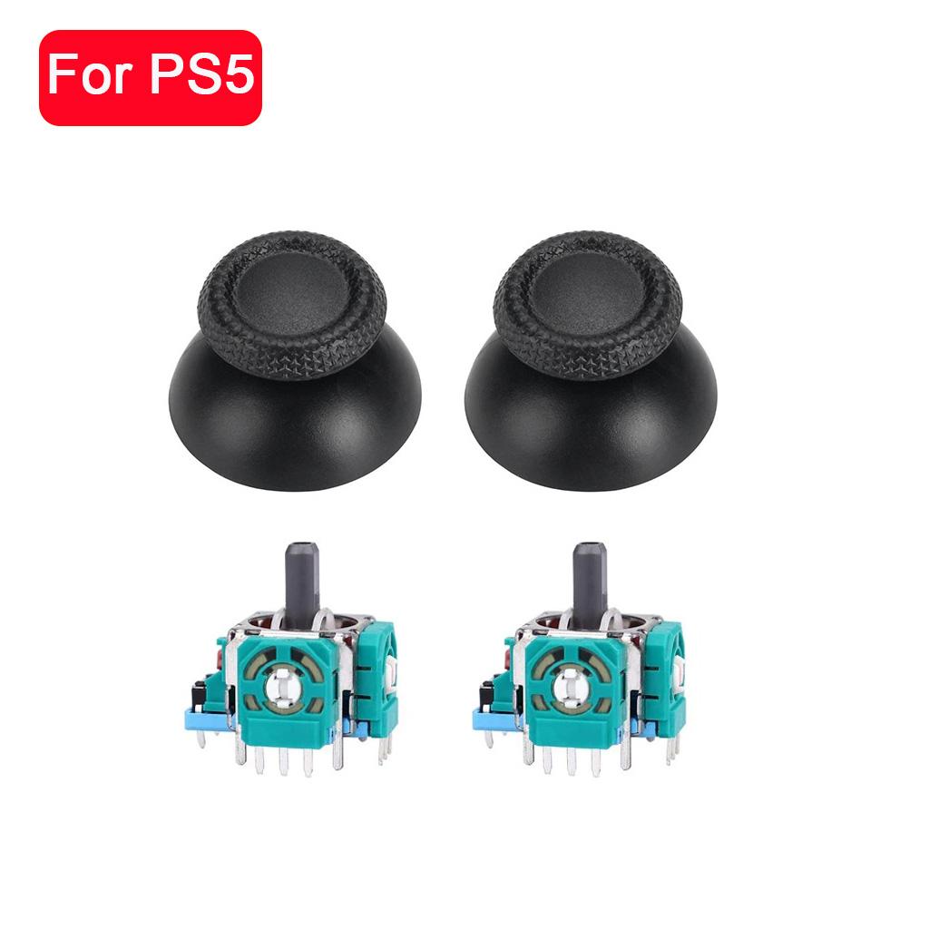 3D Analog Joystick Thumb Stick Replacement for PS5 DualSense Controller, Repair Screwdriver Kit, Controller Repair Accessories