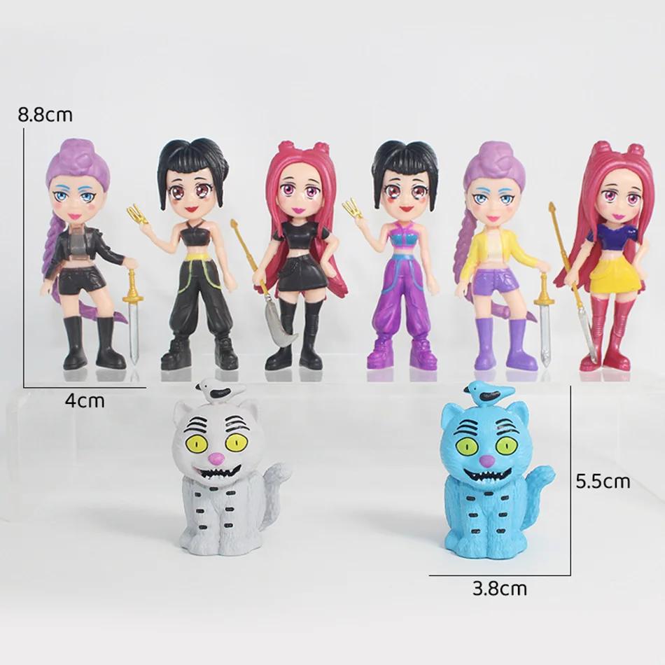 8 шт./набор K-pop Игрушка фигурка охотников на демонов Derpys Тигр Руми Мира Зои Сасси Фигурка Кукла Для Поклонников Подарки