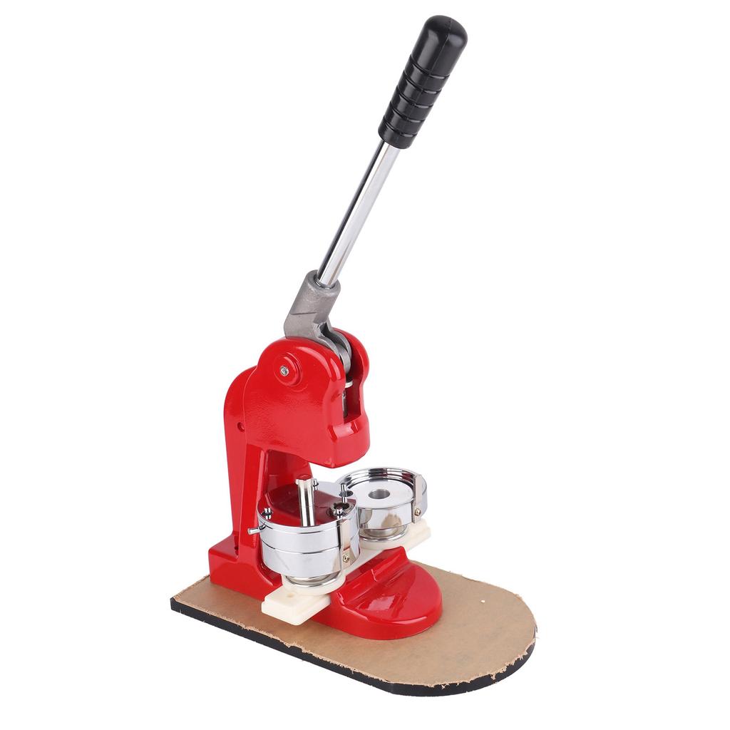 Badge Machine 58mm Hand Punch Press Tool with Aluminum Alloy Sliding Mold + 500Pcs Buttons