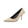 Pumps Shoes Women Fashion Office Basic High Heels Work Lady Shoes Black Pink Green Thin Heels Brand Point Toe998