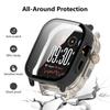 For Realme Watch 5 Case with three-jeweled Stainless Steel Band Full Protection Shell PC Cover and Milanese Loop Strap Set