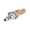 Brand New Brass Air Chuck Open Flow Tire Chuck Heavy Duty Lock on Tire Inflator Chuck for w/ Clip