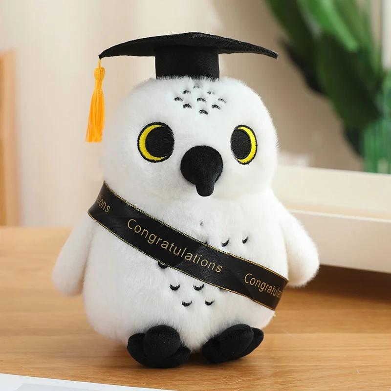 Creative Dr.Owl Plush Toys Cute Soft Bird Doctor Graduation Toys Delicate Ribbon Owl Doll Party Decor Funny Children Gift