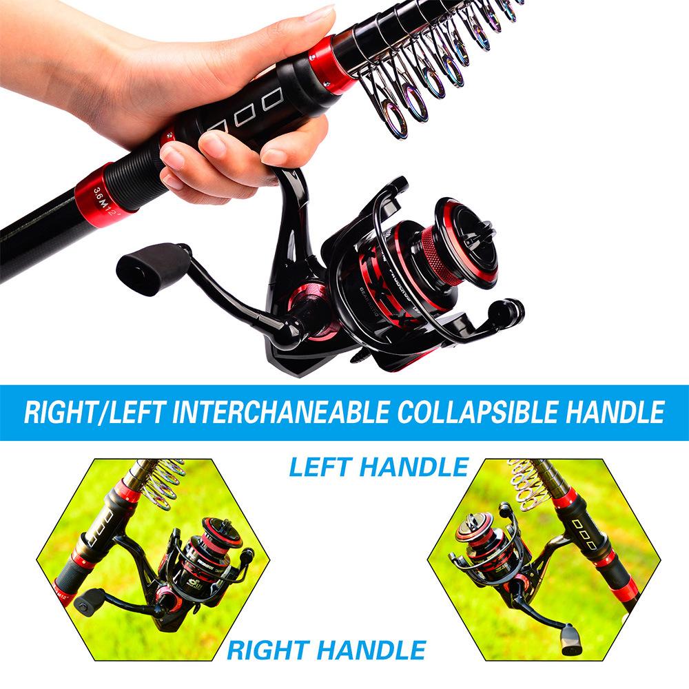 Proberos Удочки для метания Дорожный комплект Морские удочки для дальних дистанций Удочки Пакет рыболовных снастей Комбинированная леска Трансграничное место желаний