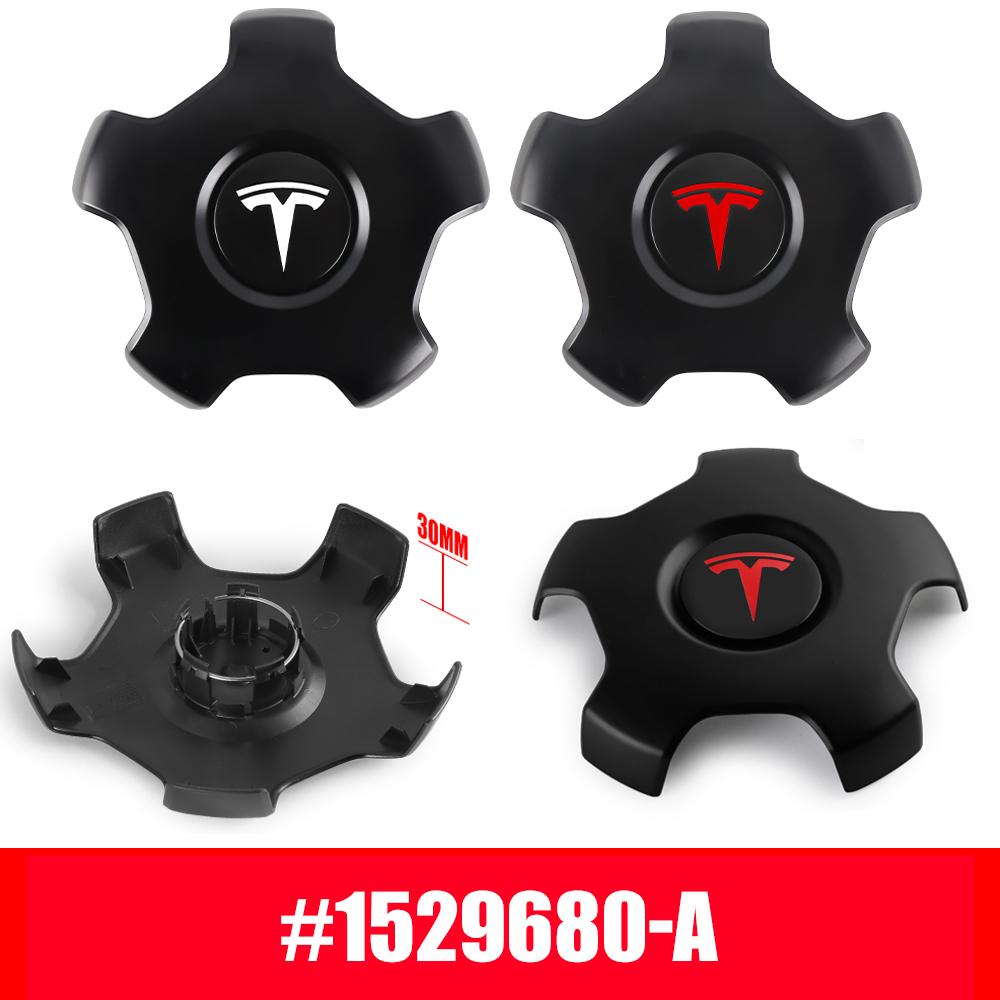 4Pcs For Tesla Model 3 OEM 1529680-A Original Hubcaps Car Wheel Center Cover Auto Hub Caps Emblem Replacement 18-inch Huncap