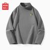 MINISO Мужская термофутболка с длинным рукавом и флисовой подкладкой