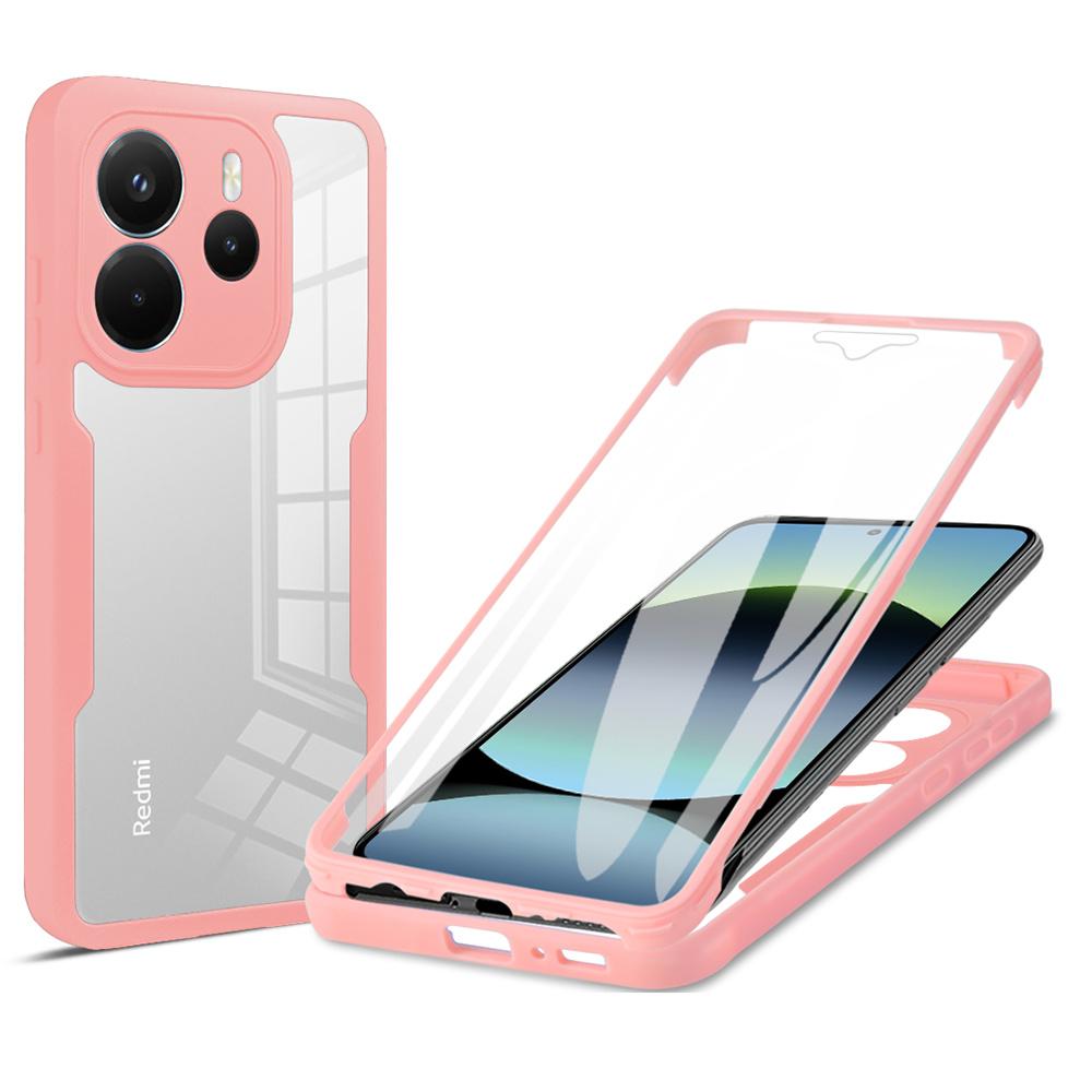 Для Xiaomi Redmi Note 14 4G (164,84мм) Чехол Акрил + ТПУ Прозрачный Чехол для Телефона с PET-пленкой для Экрана