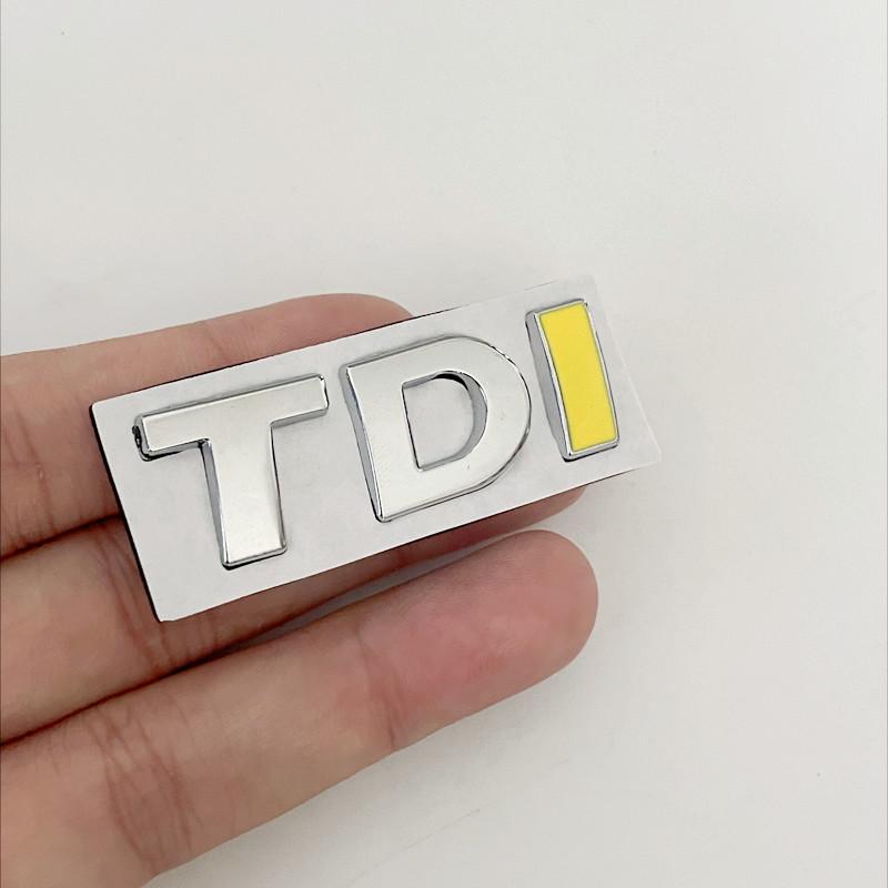 AAXT1 3D Металлические буквы TDI Значок на задний багажник автомобиля Наклейки для Volkswagen VW T-ROC Passat Jetta Touareg Tiguan Polo CC Bora
