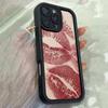 JT434 Красивые Красные Губы для iPhone 17 16 15 14 Pro Max Samsung S26 S25 Ultra A17 A07 A56 A16 A06 A13 A14 Xiaomi 15T Redmi 15c Note 14 13 12 11 Мягкий Чехол