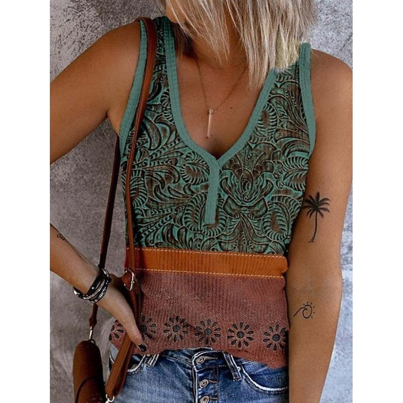 MGHR Women's V-Neck Sleeveless Fashion Casual Blouses & Shirts
