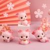 Cute Resin Deer Figurines with A Heart Full of Girlishness, Home Figurines, Student Gifts and Car Figurines