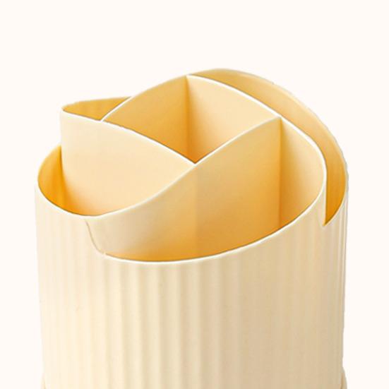 Вращающийся на 360 градусов держатель для кистей для макияжа, 5 отделений, органайзер для косметики, дизайн в виде цветка, вращающаяся подставка для кистей для макияжа