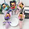 Multicolor Graduation Bear Bouquet Cute Plush Toy Bear Chic Cartoon Lovely Bear  Birthday Party
