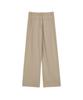 IRONYPORNO WHITELINE 86-Iro269 Monotone Parachute Wide Pants Light Beige
