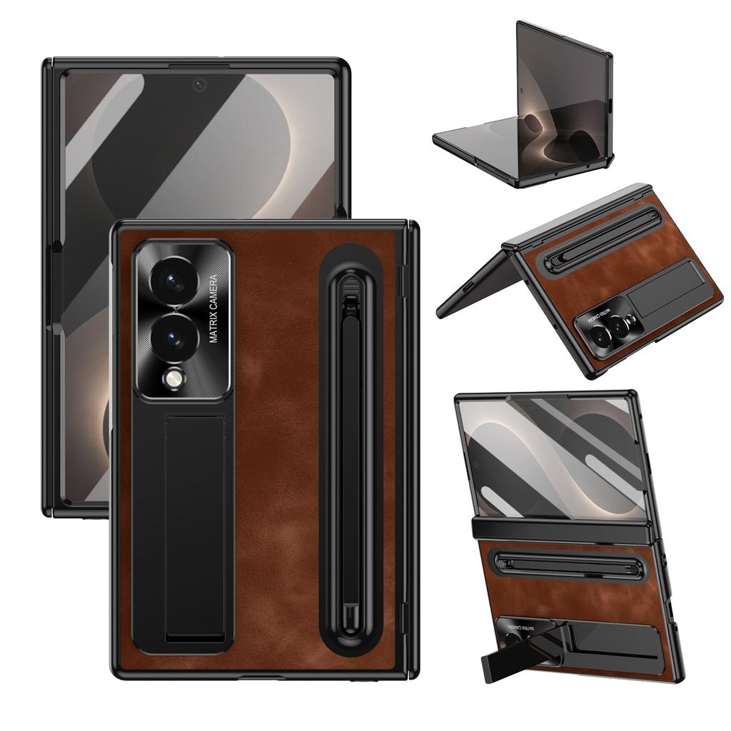 Coque for Samsung Galaxy Z Fold 8 Wide Phone Case Front Protection Film PC Shell Protection Hinge with Pen Holder Back Cover