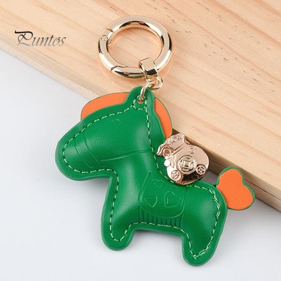 Автомобильный брелок из искусственной кожи, изысканная мини-сумка, стильный прочный подарок, модный декоративный дизайн, брелок с лошадью