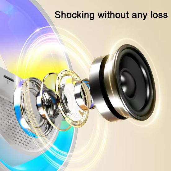 Беспроводная светодиодная колонка Yousheng G-образной формы 15 Вт с быстрой зарядкой, будильник с 13 режимами освещения, прикроватная лампа для спальни, колонка с Bluetooth-совместимостью 5.2