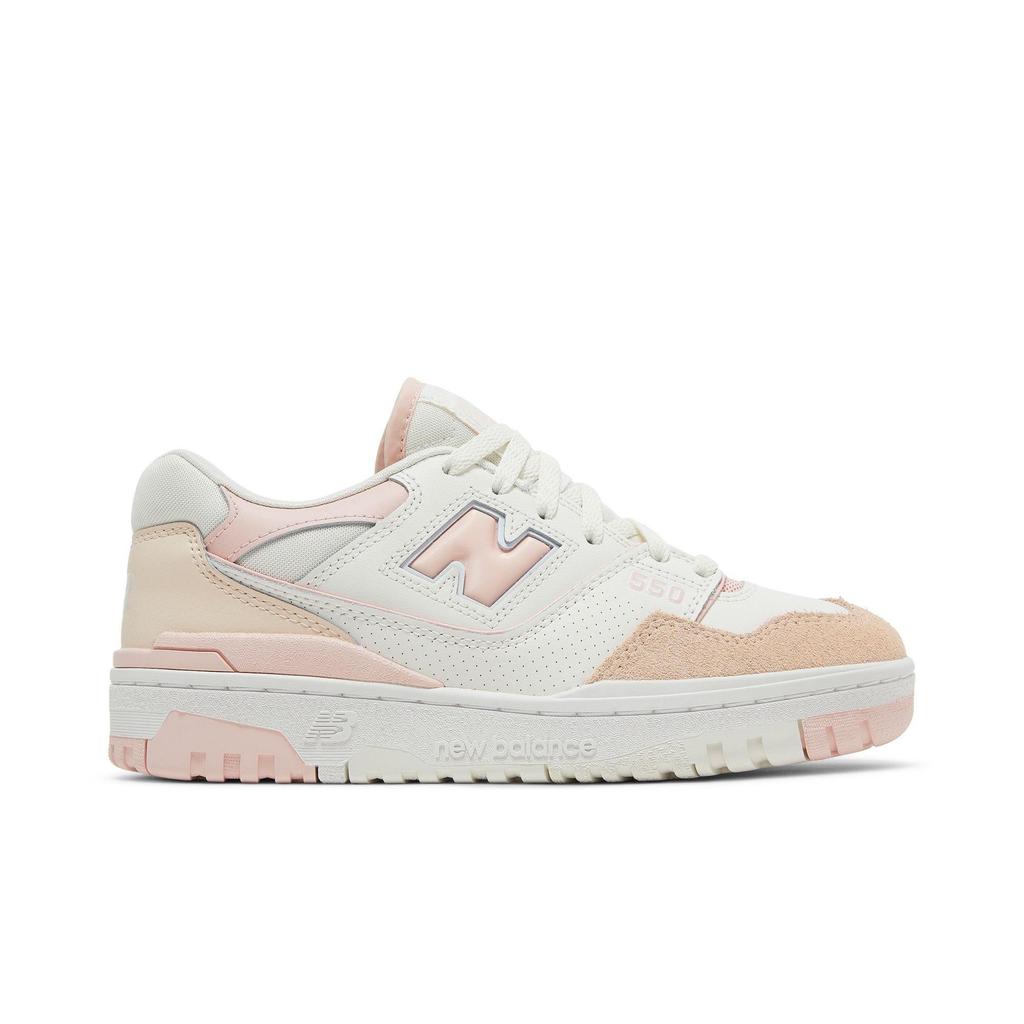 New Balance Womens 550 'White Pink' (women's sizes) White / Pink Vintage Basketball Shoes BBW550WP
