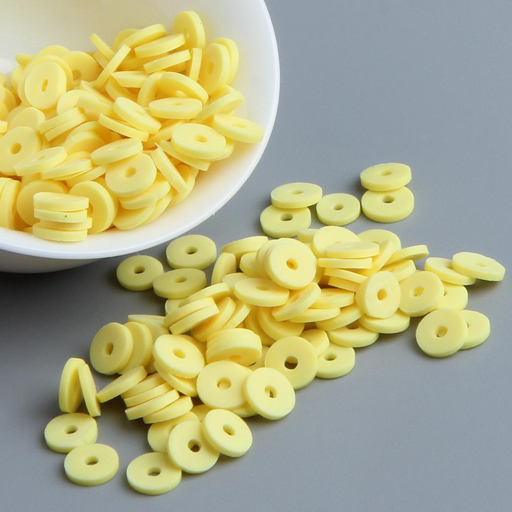 10 г бусин из полимерной глины сплошного цвета для браслетов и ожерелий - Разделительные бусины ручной работы