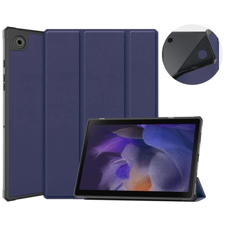 Для Samsung Galaxy Tab A8 2021 SM-X205 Чехол-книжка с 3-мя сложениями из кожи