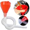2Pcs Car Refueling Funnel with Detachable Hose Tube Engine Oil Gasoline Filter Transfer Funnel for Car Motorcycle Refueling Tool
