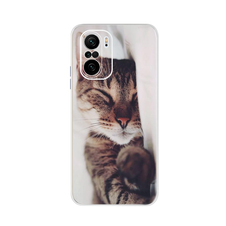 2021 Fashion Cartoon Phone Case For Xiaomi Poco F3 Case Female Soft TPU shockproof Bumper Funda For Xiaomi pocof3 Poco F 3 Cover