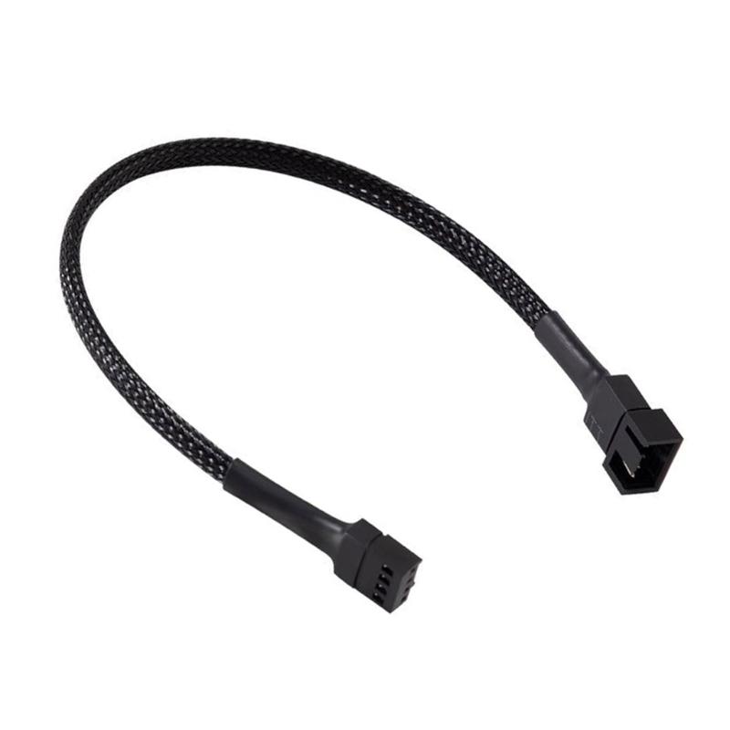4Pin PWM Fan Extension Cable For PC Cooling Supports Speed Controls Sync And Independent Power Input High Efficiency