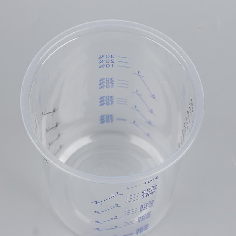 10/50pcs Paint Mixing Calibrated Cup Plastic Paint Mixing Cups 600ml Mixing Pots