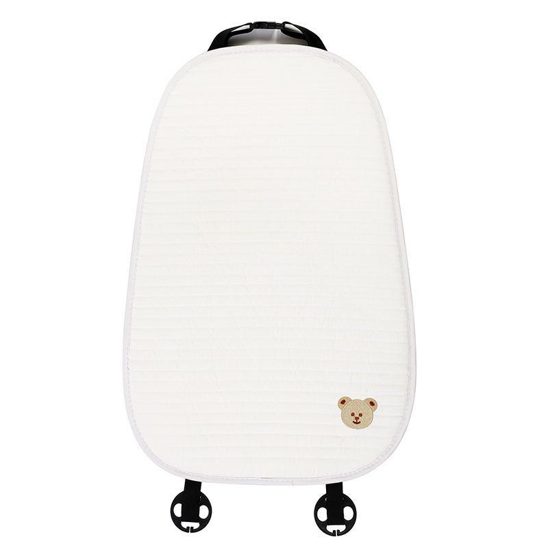 Cartoon Embroidered Bow Car Headrest Neck Pillow: Elastic, Breathable, and Stylish Car Interior Accessory.