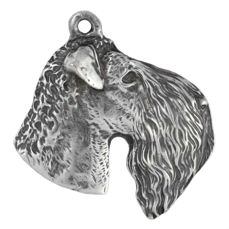 Kerry Blue Terrier, Irish Blue Terrier - Posrebrzany Brelok Do Kluczy Z Psem W Pudełku Prezentowym, Ozdoba Torebki, Zawieszka Do Plecaka Marki Art-Dog
