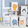 Children's Toy Storage Basket Foldable Household Laundry Storage Cute Big Cotton Linen Bucket Living Room Kitchen Organizer