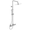 Colonne De Douche Thermostatique - CERATHERM T100 - Pomme De Tête 20 Cm + Douchette 11 Cm 3J - Chrome - Ideal Standard