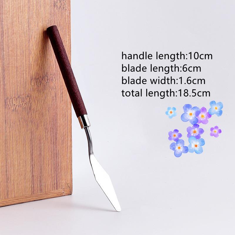 Набор ножей для масляной акриловой живописи, универсальный шпатель из нержавеющей стали, мастихин, наборы скребков для смешивания картин