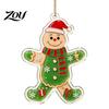 Double Sided Printed Baubles Green Elf Christmas Ornament, 2D Acrylic Red Bell Tree Candy Cane Gift Box Xmas Hanging Charms Shaped Decoration