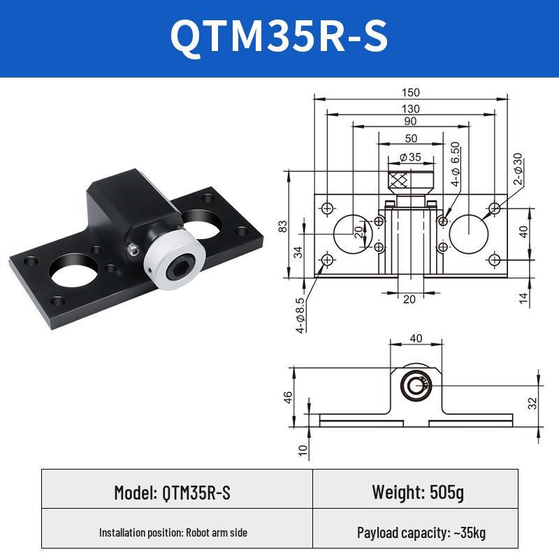 Ручной регулируемый зажим для цилиндра с быстрой сменой QTM15G-S, Промышленные аксессуары для крепления QTM15R-Y