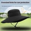 Big Size XXL Dry Quick Bucket Hats Men Big Brim Summer Outdoor Fishing Sun Hats Big Head Boonie Hat Sun Protection Fisherman Hat