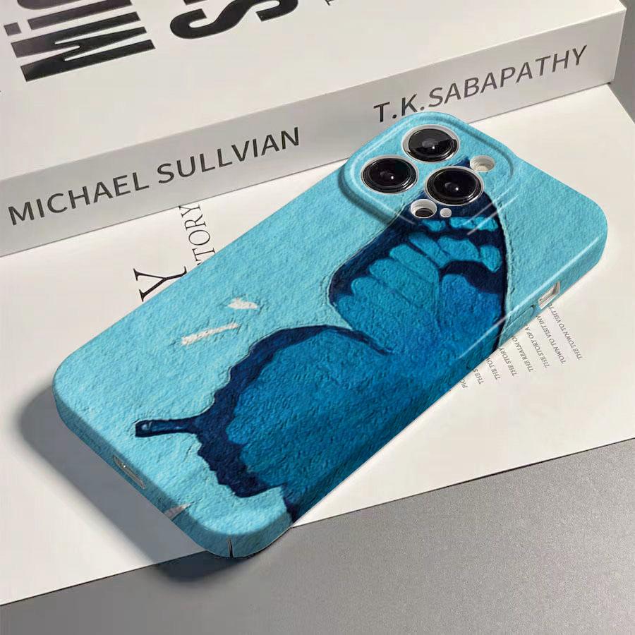 Shiny Butterfly Phone Case for Oppo Reno14 Reno13 Reno12 Reno11 Reno10 Reno8 Reno7 Reno6  F Z T SE Pro 4G 5G Glossy Film Hard PC