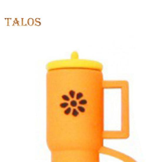 Силиконовые чехлы для соломенной шляпы на Хэллоуин 10 мм Декоративные колпачки в виде тыквы-призрака Пылезащитный многоразовый протектор для бутылки с водой