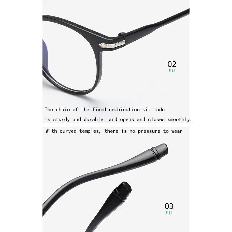 Очки для глаз, маленькие очки в оправе, женские очки в стиле ретро, ​​женские новые модные очки в оправе, персонализированное плоское зеркало, прозрачный желеобразный цвет