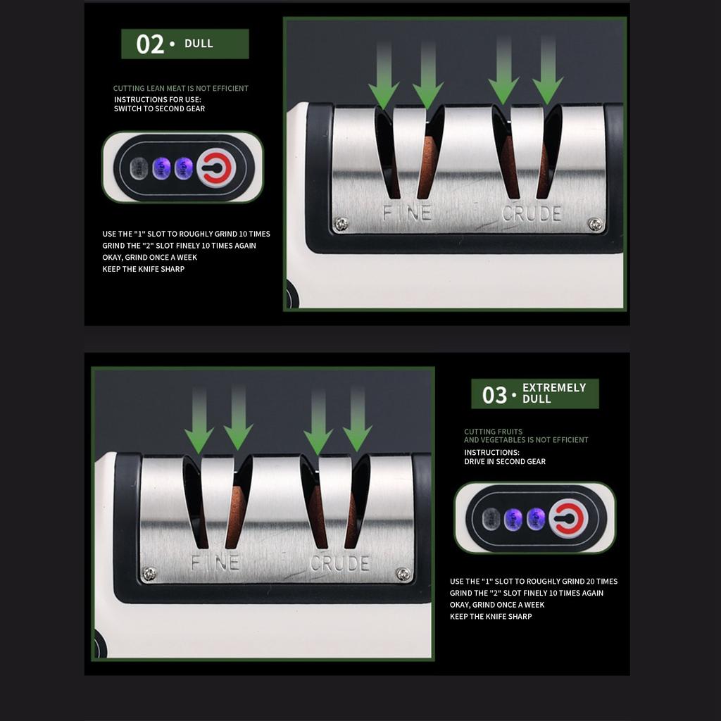 Электрическая точилка для быстрой заточки кухонных ножей, полностью автоматическая и удобная электрическая точилка для домашнего использования