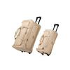 LOT OF 2 BEIGE VIGNOLE ROLLER BAGS