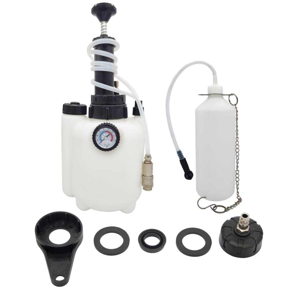 3L Manual Brake Oil Bleeder Voltage Display Car Manual Brake Bleeder Fluid Oil Changer Clutch Bleeding System for Car Motorcycle