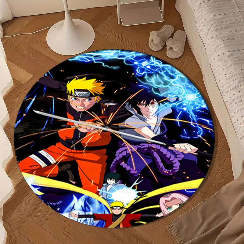 Ninja And Friends Collage Round Rug for Livingroom,Bedroom, Palyroom, Chair Rug, Area rug, Circle Carpet, Large Size Fan Christmas gift