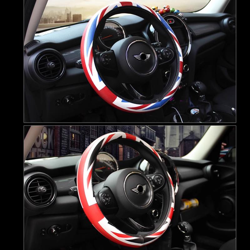Кожаная Накладка на Руль для MINI ONE Cooper S R55 R56 R60 R61 F54 F55 F56 F57 F60 Countryman Автомобильные Аксессуары для Интерьера zbfhp66