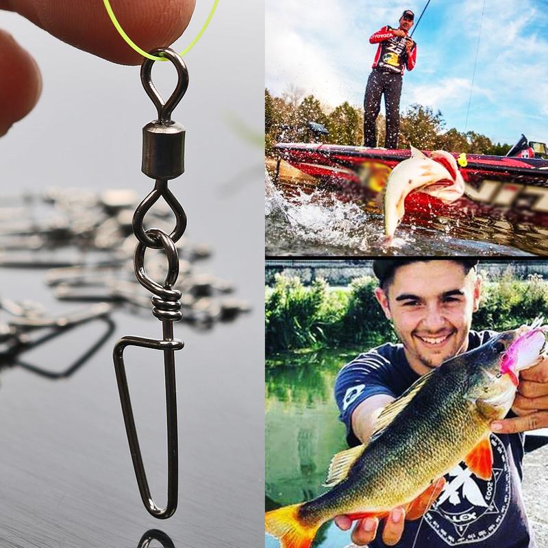 SOUGAYILANG Шарикоподшипниковые рыболовные вертлюжки с защелкой, вращающиеся вертлюжки для морской рыбалки, защелки, разъем