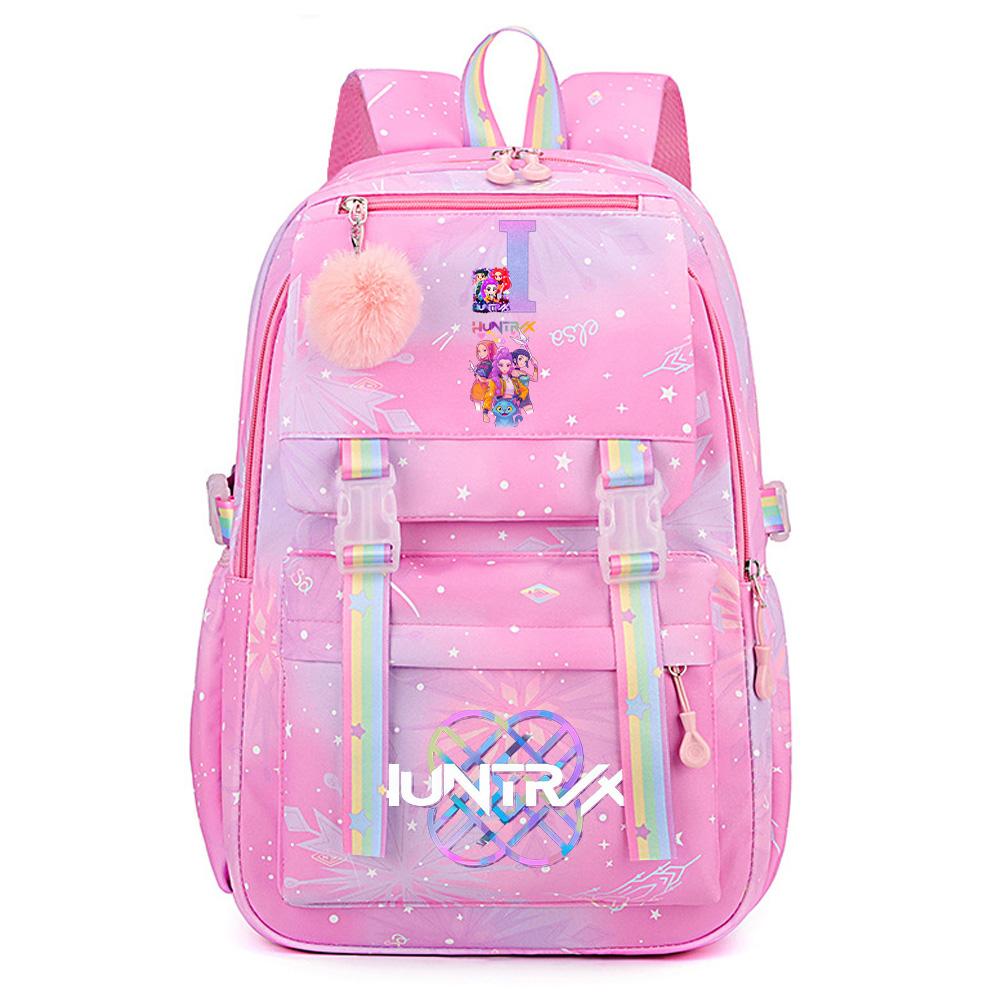 Аниме Милый K-Pop Истребители Демонов Принтованный Рюкзак для Подростка Студента Девушки Мальчика Рюкзак Сумка Книжная Сумка Большая Вместимость Дорожная Сумка Mochila